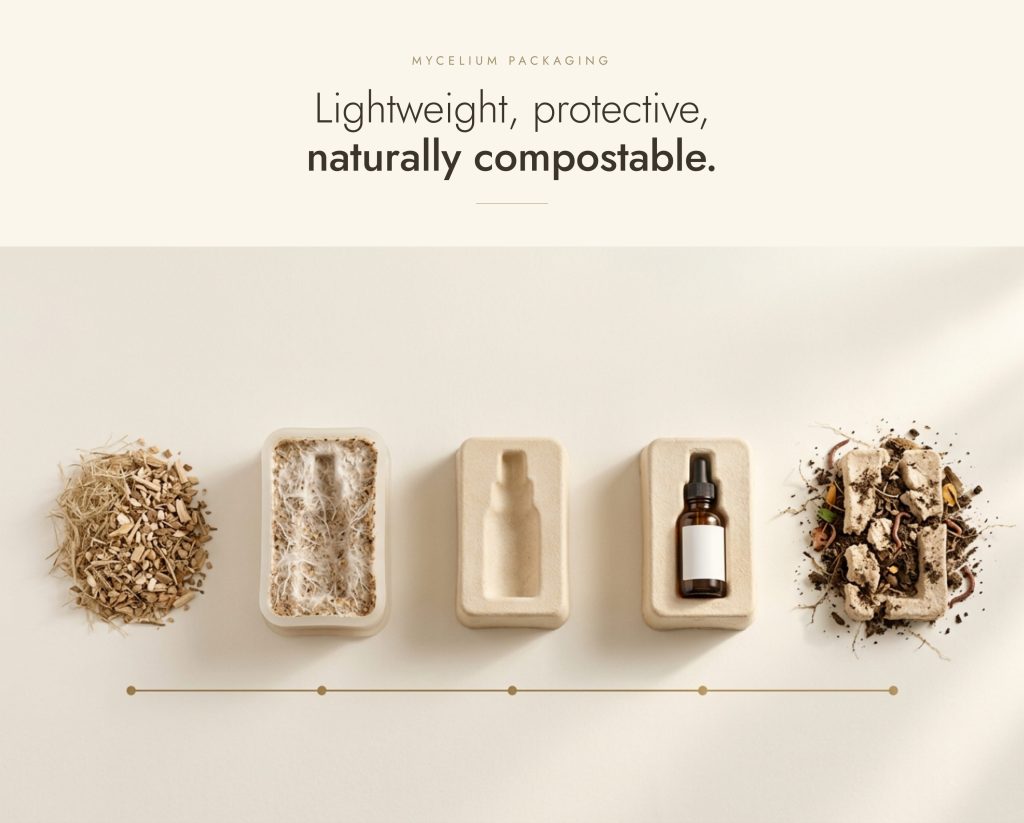 Mycopor biodegradable packaging made from mycelium